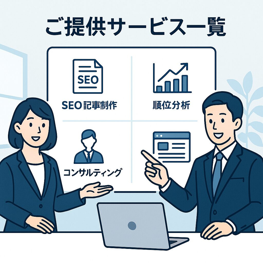 SERPコンサルティングご提供サービス一覧