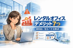 レンタルオフィスのデメリット7つを解説｜契約前に知るべき注意点