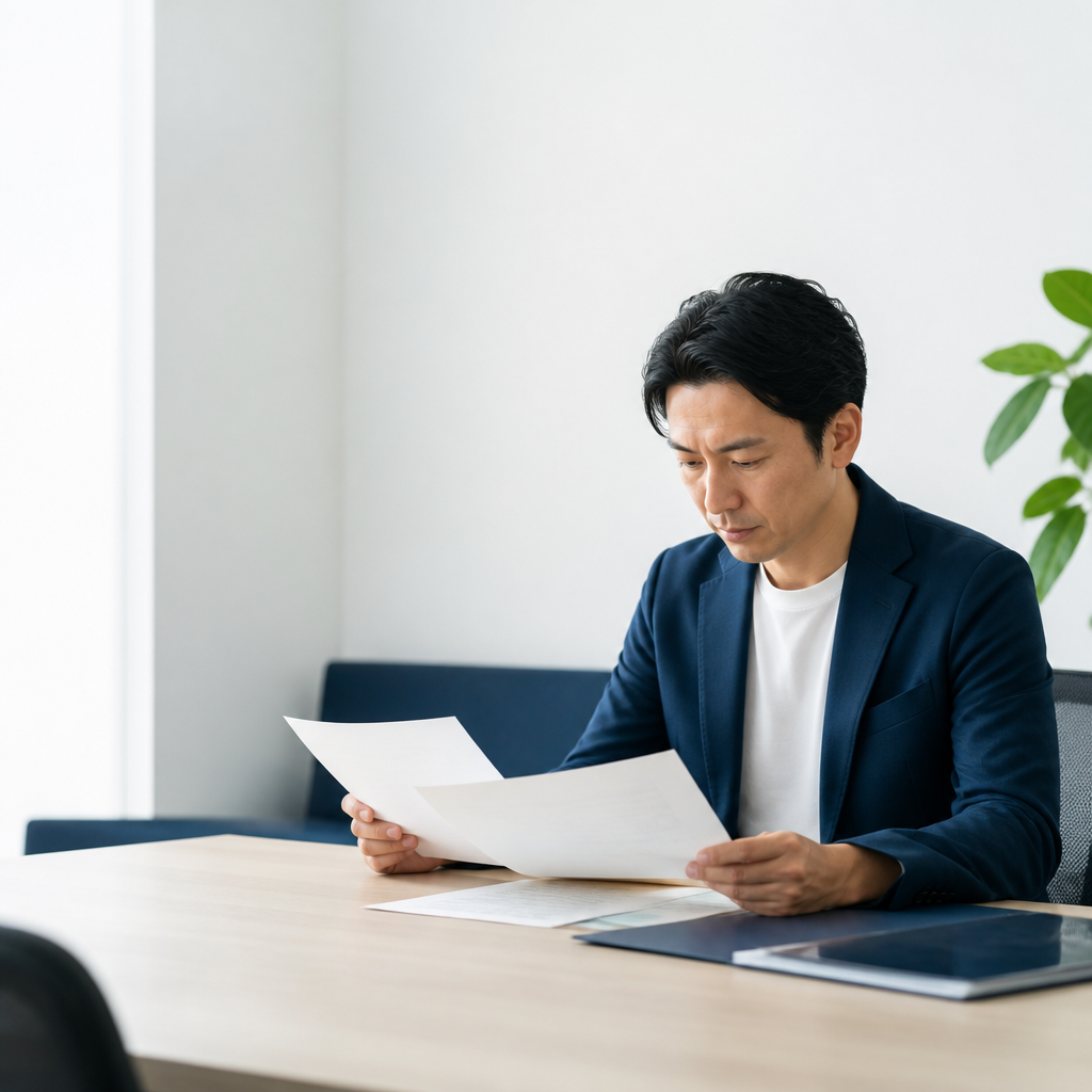 法人登記に使う住所利用契約と会社設立書類を確認する事業者