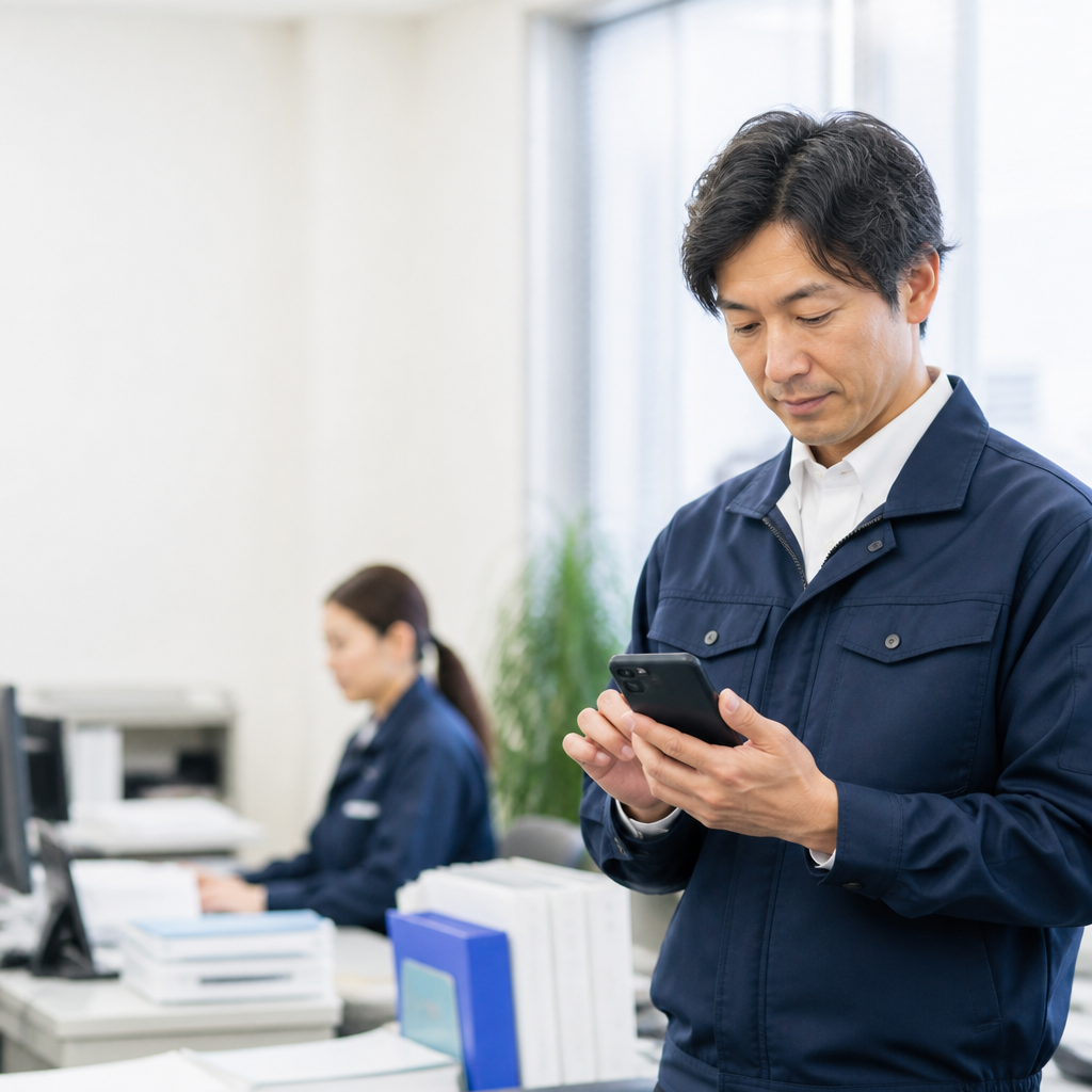 法人携帯の代表番号と連絡先管理を見直す中小企業の担当者