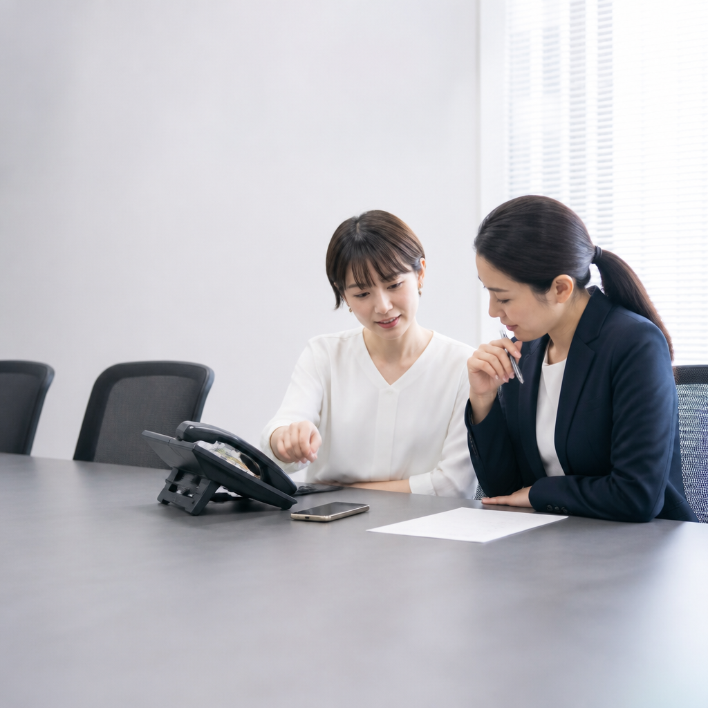 ビジネスフォンとクラウドPBXの導入方針を比較検討する担当者