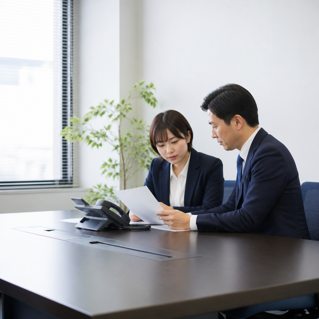 電話業務と働き方を基準にビジネスフォンの構成を検討する担当者
