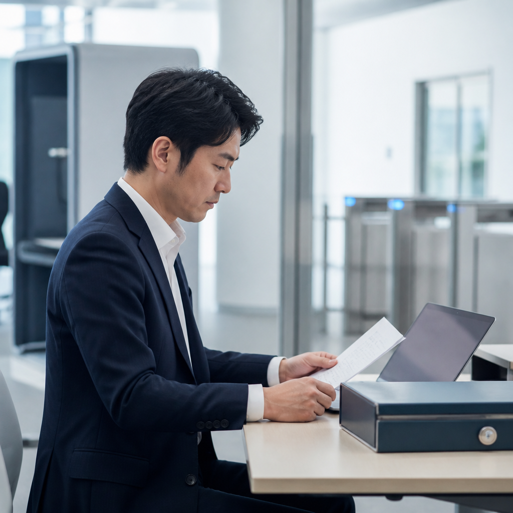 登記やセキュリティ、解約条件を契約書で確認する法人担当者